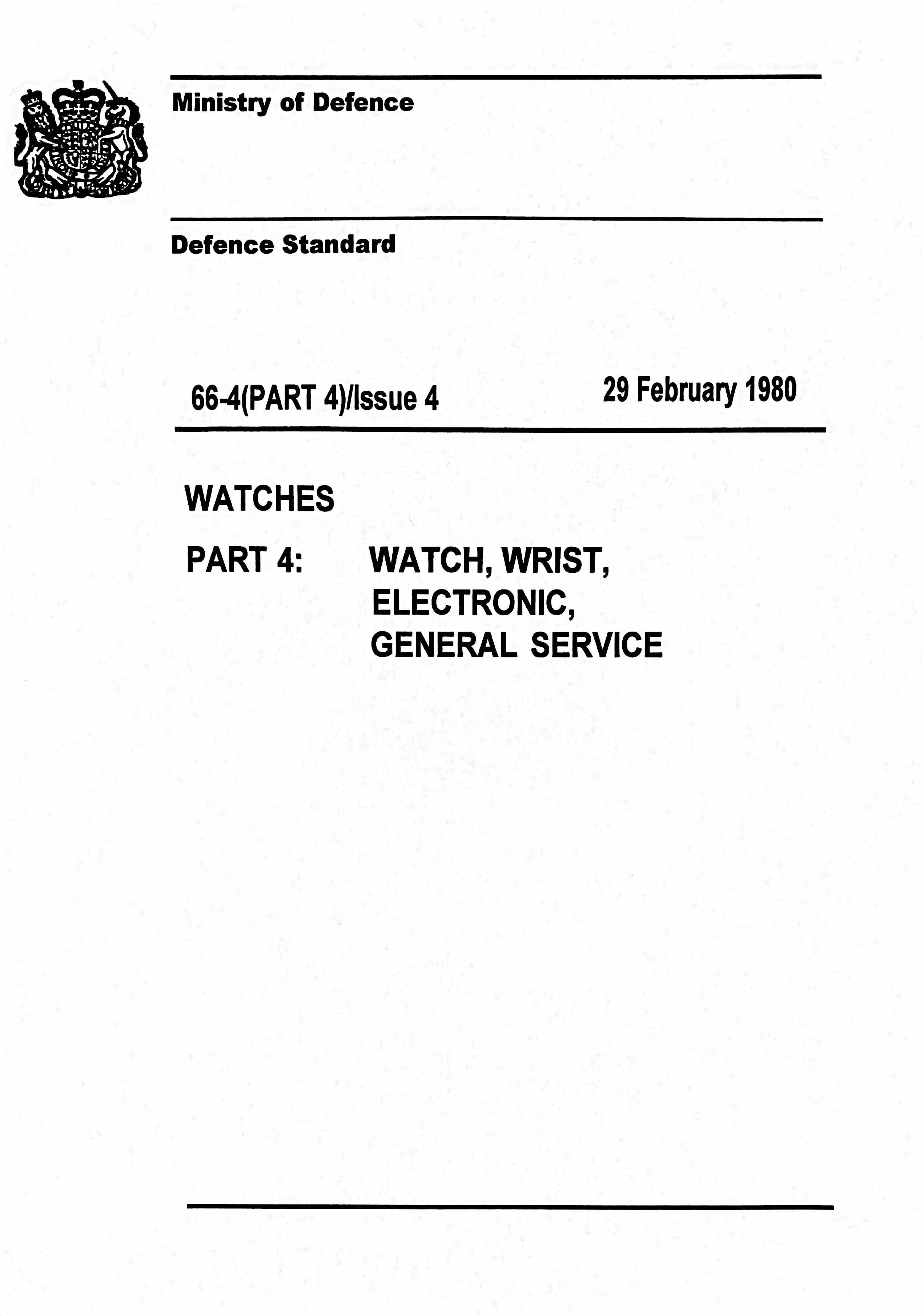 MWC W10 1970's Pattern (Unbranded Dial) Hybrid Quartz/Mechanical Military Watch with 100m Water Resistance