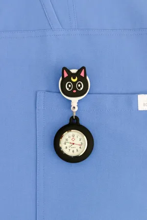 Nurse Pocket Silicon Fob Clip Watch - Cat