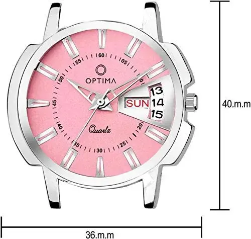 OPTIMA Day and Date Unique Pink Dial