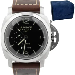 Panerai PAM 233 Luminor Marina 1950 GMT 8 Days Black 44mm Watch PAM00233