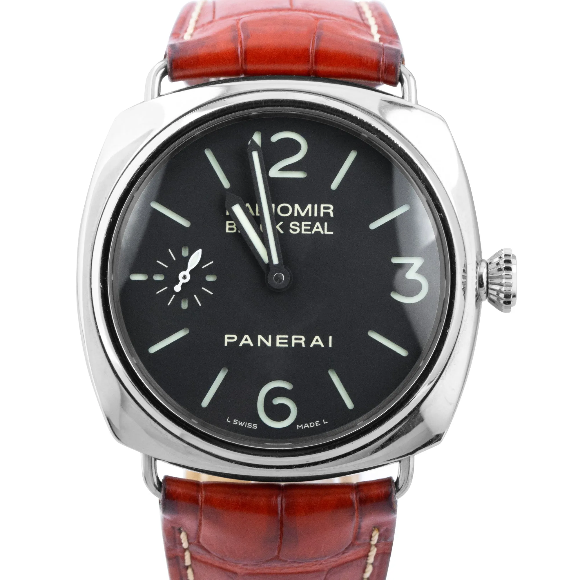 Panerai Radiomir Black Seal PAM 183 Stainless Steel Manual 45mm Watch PAM00183