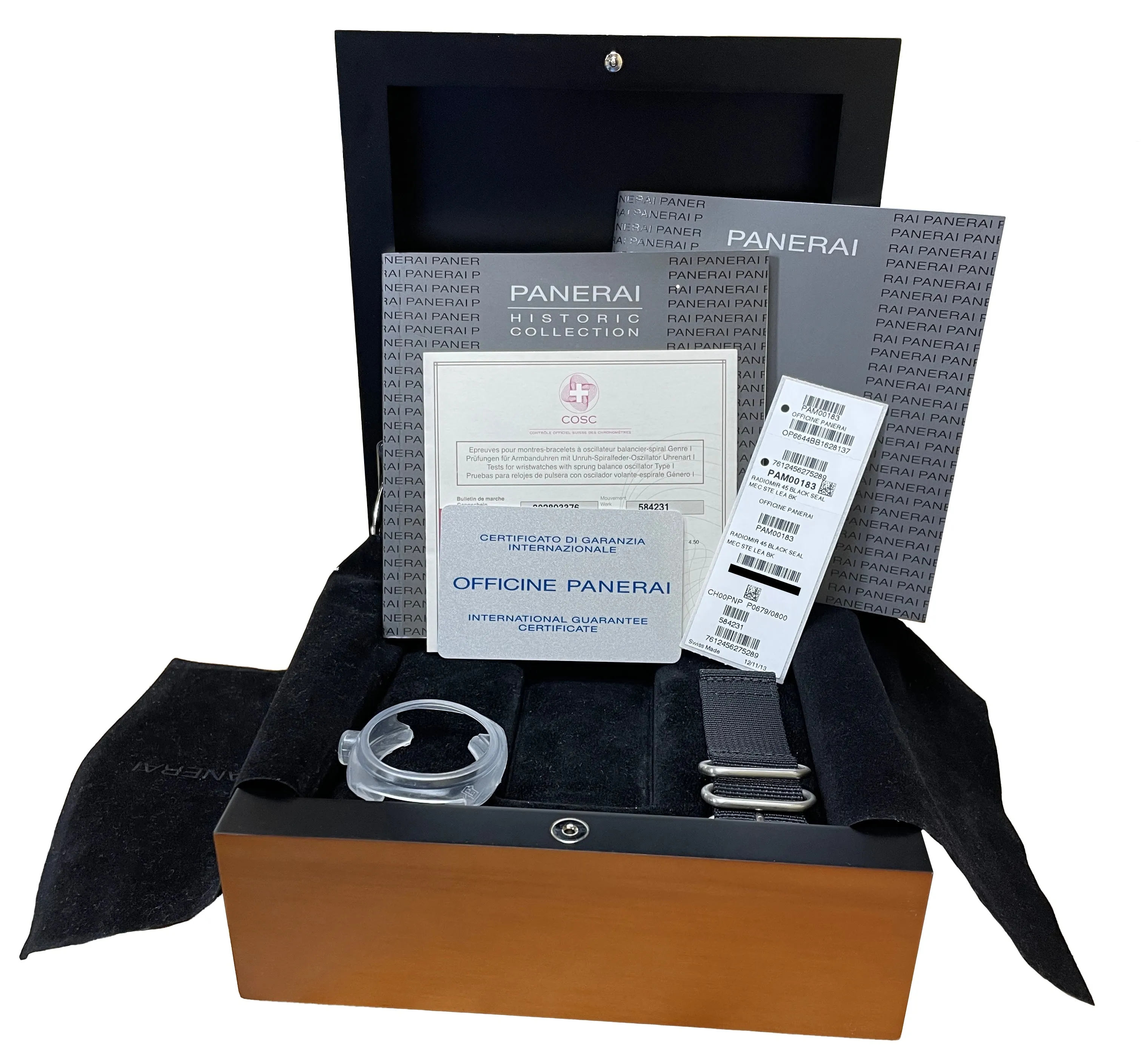 Panerai Radiomir Black Seal PAM 183 Stainless Steel Manual 45mm Watch PAM00183