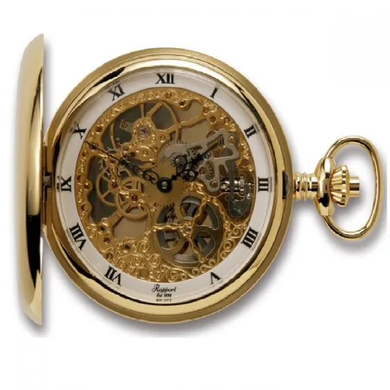 RAP Pocket Watch Double Hunter Gold Plated