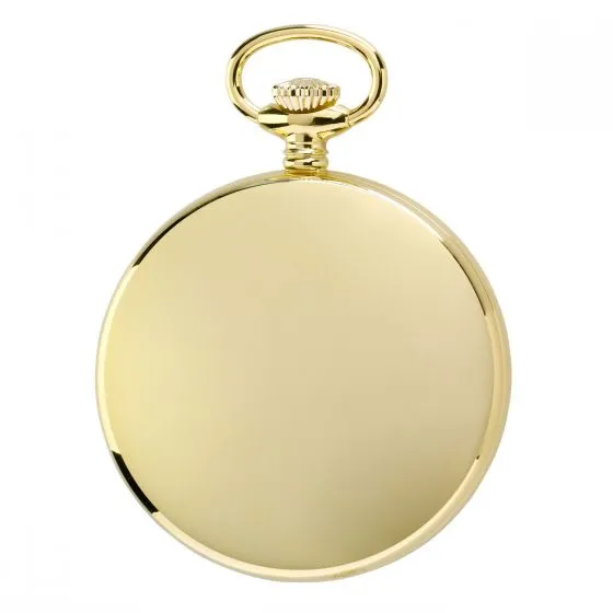 RAP Pocket Watch Mechanical Open Face Gold Plated