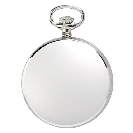 RAP Pocket Watch Mechanical Open Face Silver Tone