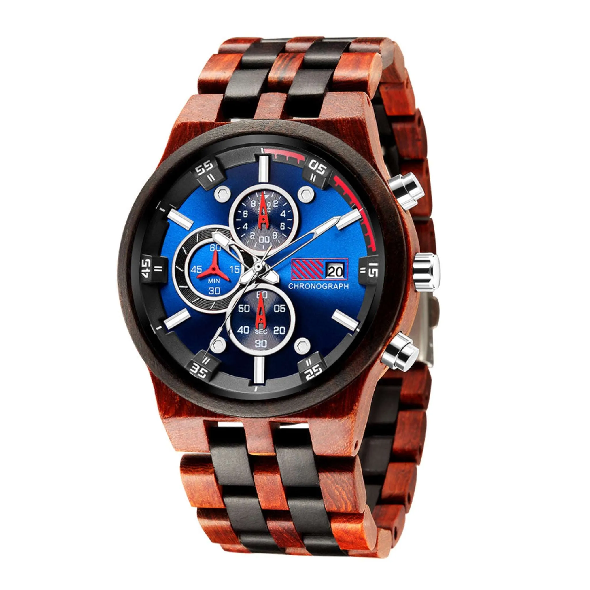 Rio - Red Sandalwood & Ebony Chronograph