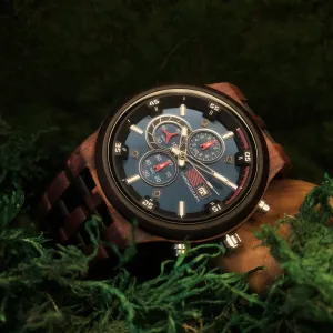 Rio - Red Sandalwood & Ebony Chronograph