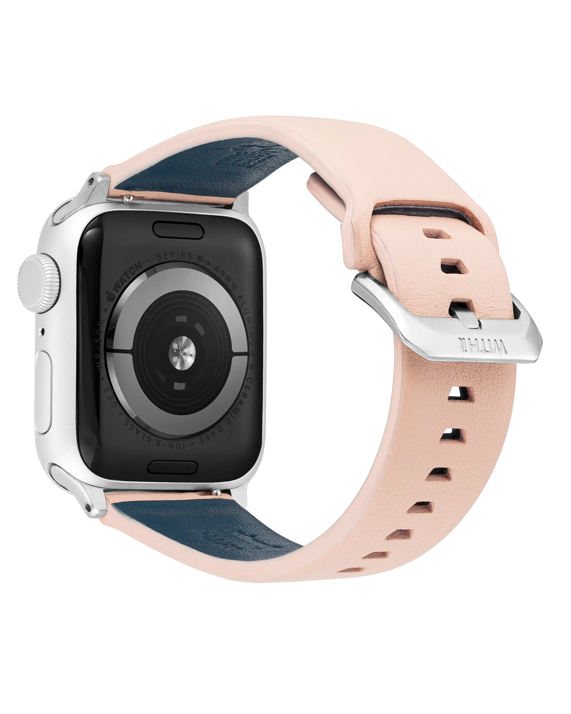 Smooth Leather Keeperless Turned Edge Band for Apple Watch®