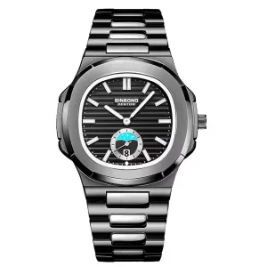 SteelLux Precision Calendar Quartz Sporty Waterproof Watch