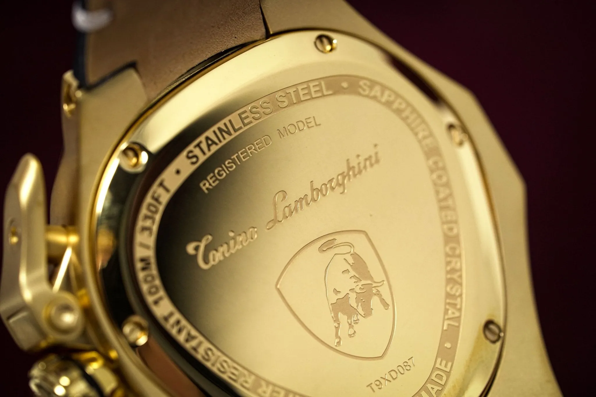 Tonino Lamborghini Spyder X Chronograph Watch Date Gold T9XD-YG