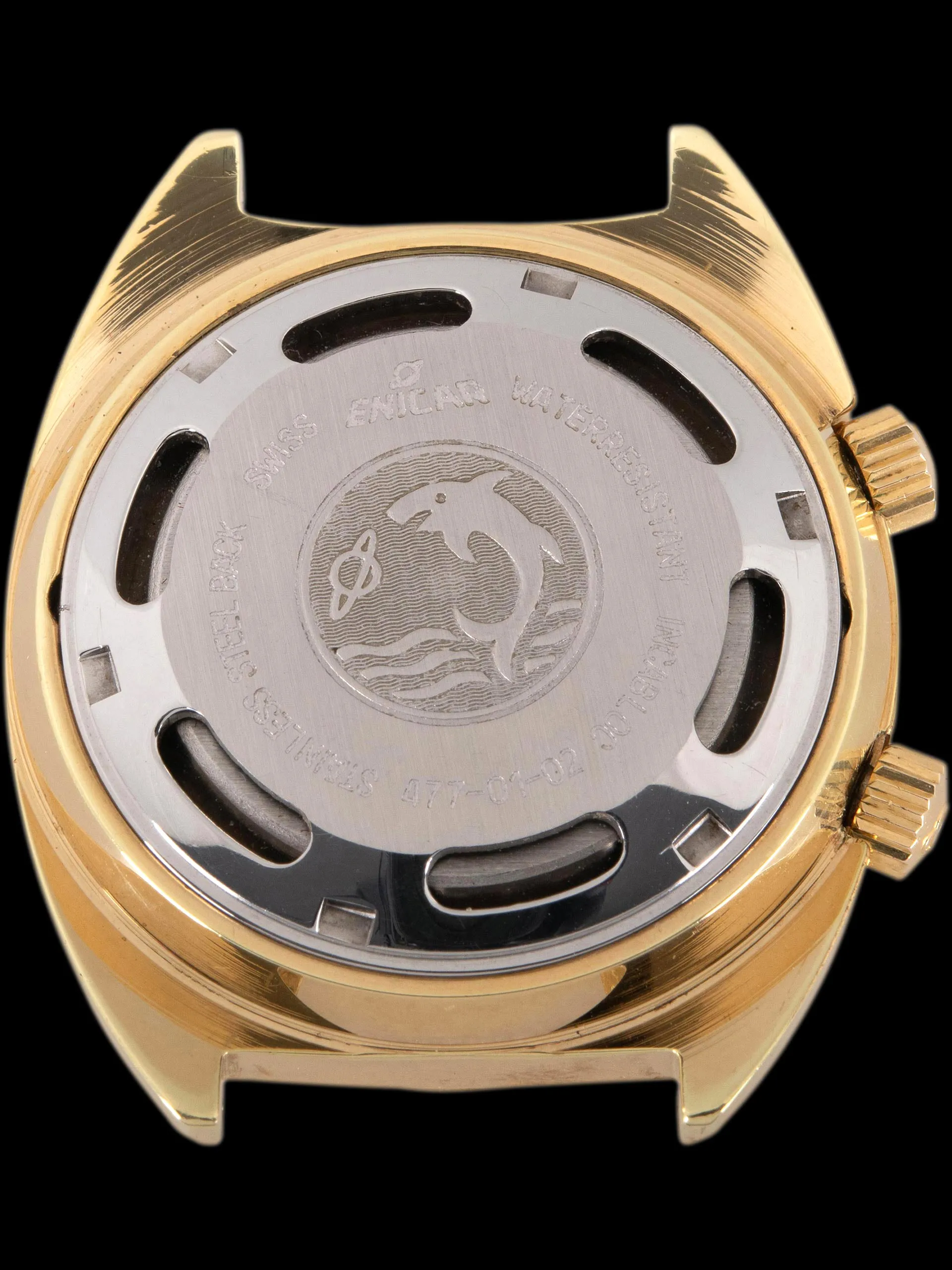 *Unpolished* 1960s Enicar Alarm 'Gold Plated' (Ref. 477-01-02)