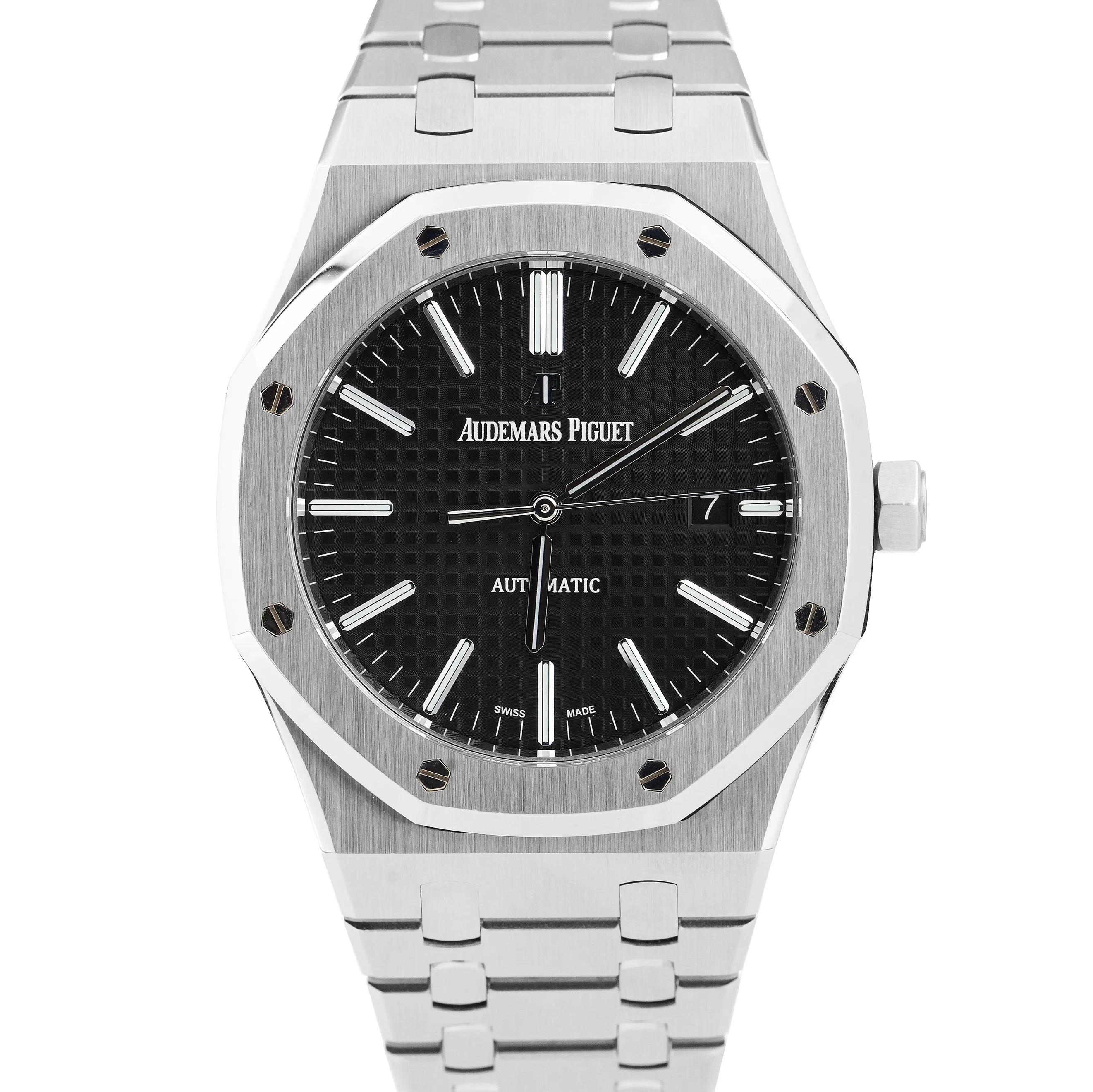 UNPOLISHED Audemars Piguet Royal Oak Black 41mm 15400ST.OO.1220ST.01 Steel Watch