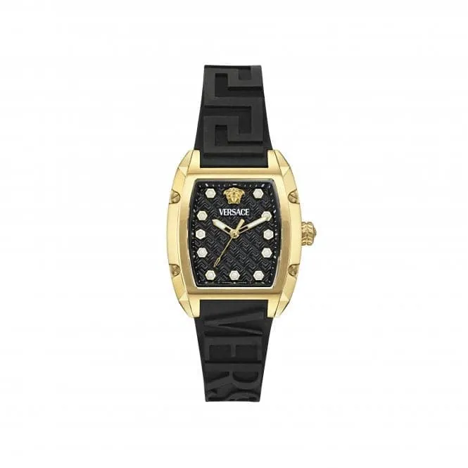 Versace Dominus Black Guilloch Sapphire Watch VE8K00624