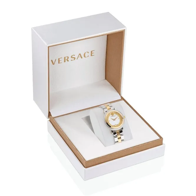 Versace Ladies Coin Edge Stainless Steel Watch VE7F00423