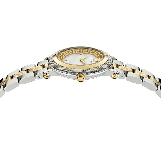 Versace Ladies Coin Edge Stainless Steel Watch VE7F00423