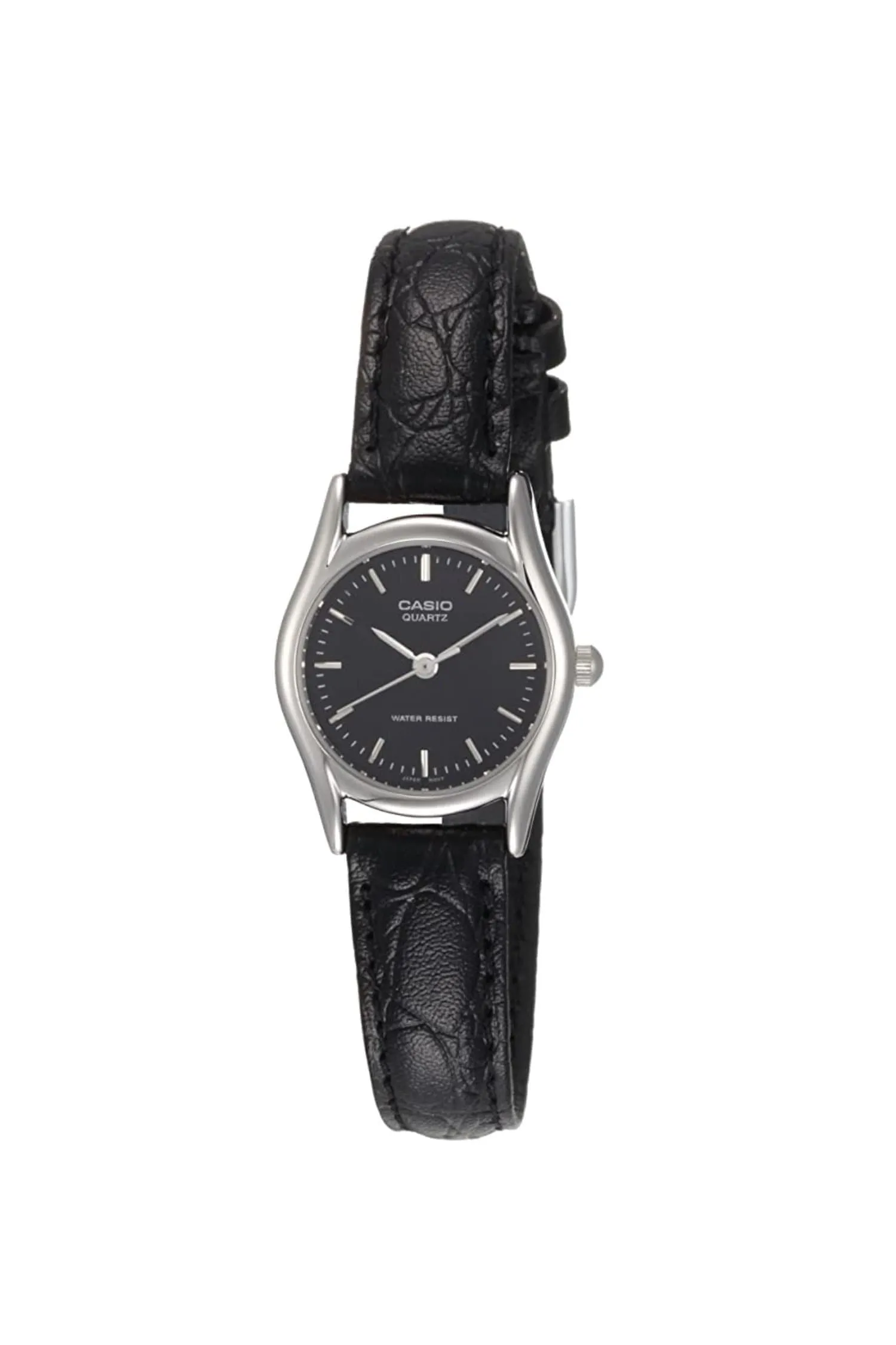 WCHA109T - Black Casio Leather Watch