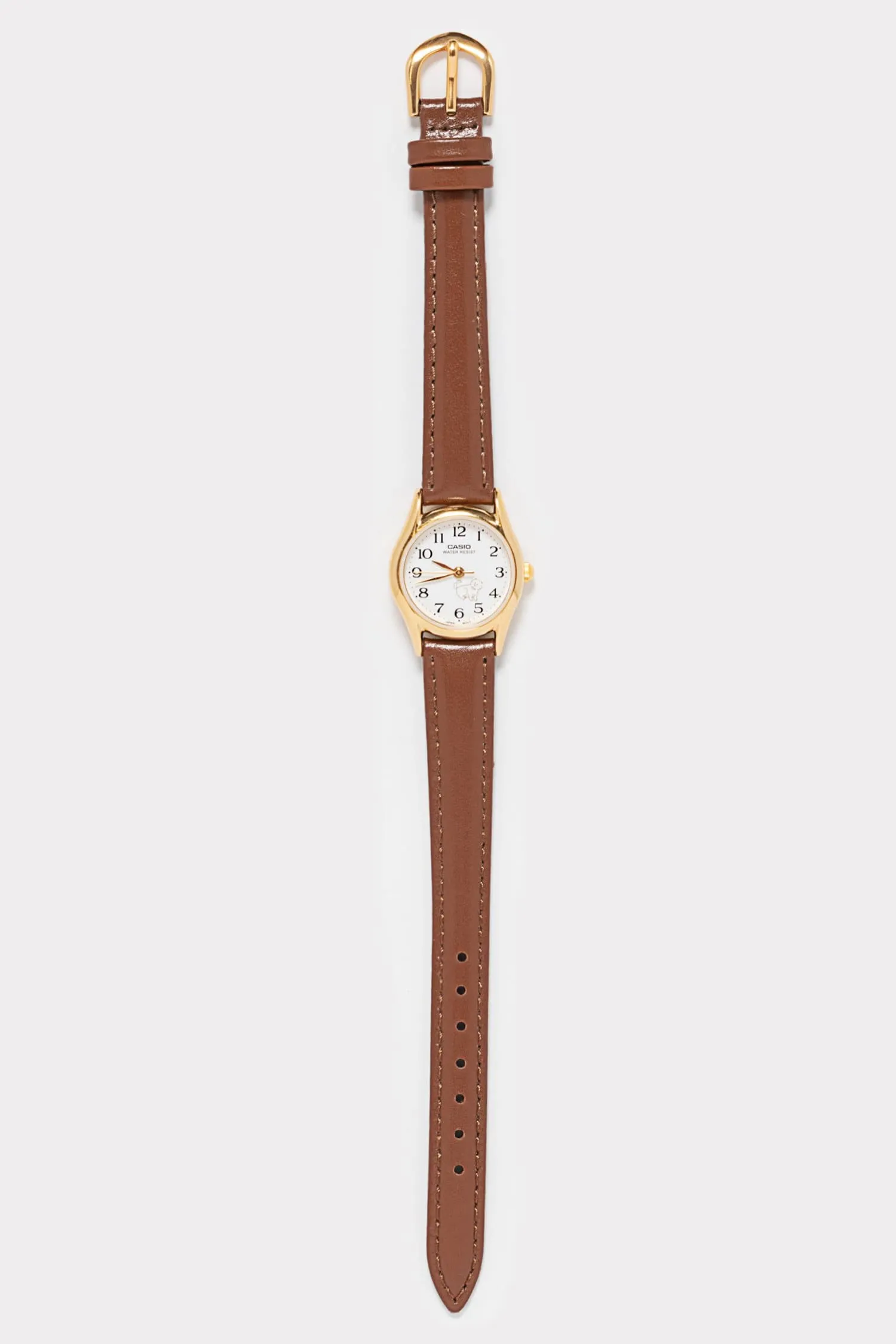 WCHADBCAT - Casio Women's Siberian Cat Leather Watch