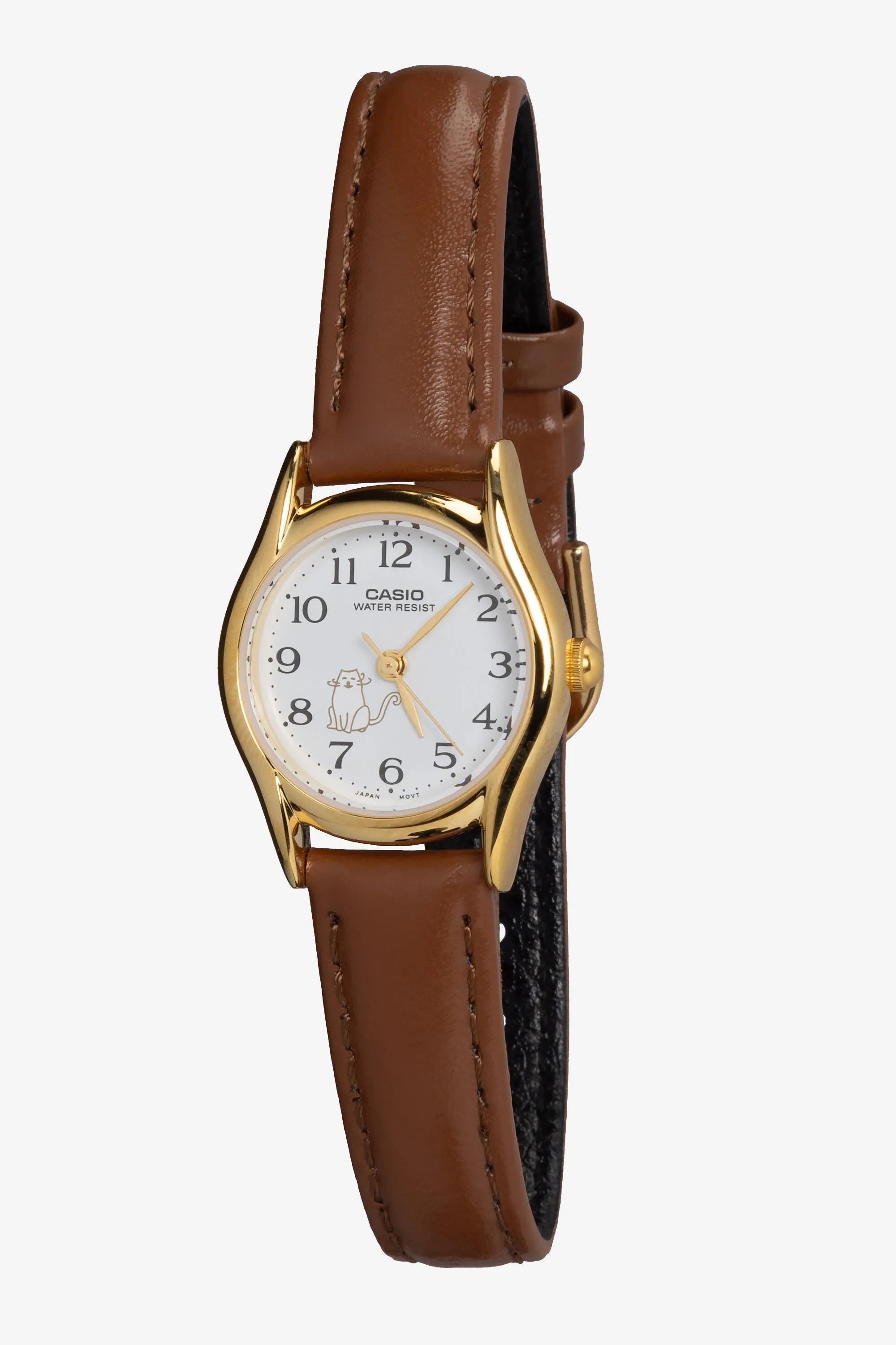 WCHAMEOW - Casio Women's Cat Leather Watch