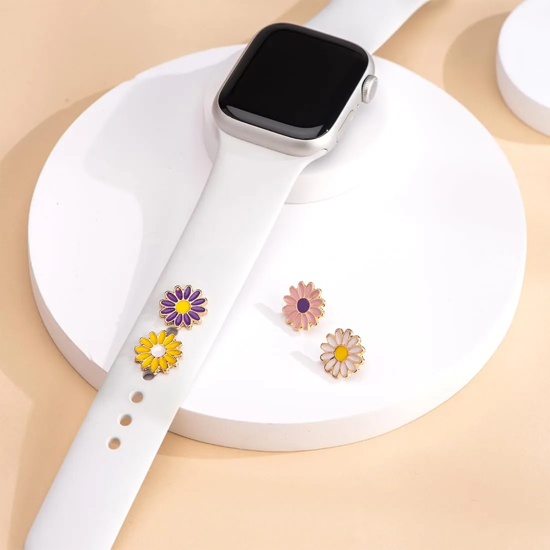 Yellow Chimes Watch Charms for Women Watch Decorative Acessorries Floral Designed Watch Charms for Women and Girls